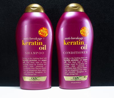Dầu GỘI XẢ BIOTIN Keratin Oil OGX cho tóc gãy chẻ ngọn 