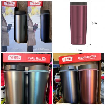CẶP 2 BÍNH / 760K Ly giữ nhiệt Thermos Stainless Steel Travel Tumbler - Silver, 530ml
