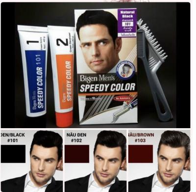 Bigen Men’s Speedy Color là sản phẩm nhuộm tóc dành cho nam, lên màu nhanh chỉ sau 10′, có đầu lược chải tóc dễ dàng, giúp bạn có được mái tóc nam tính tự nhiên mà không gây kích ứng da đầu