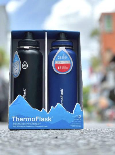 BÌNH THỂ THAO GIỮ NHIỆT THermoFLASK 710ml - Bình rat tốt co quai xách giữ lạnh 24 tiếng/ Nóng 12 tiếng 