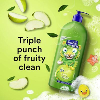 sữa tắm gội 3 trong 1 dành cho trẻ em của nhãn hiệu Suave Kids - Chai lớn 1.18L sữa tắm gội 3 trong 1 dành cho trẻ em của nhãn hiệu Suave Kids - Chai lớn 1.18L